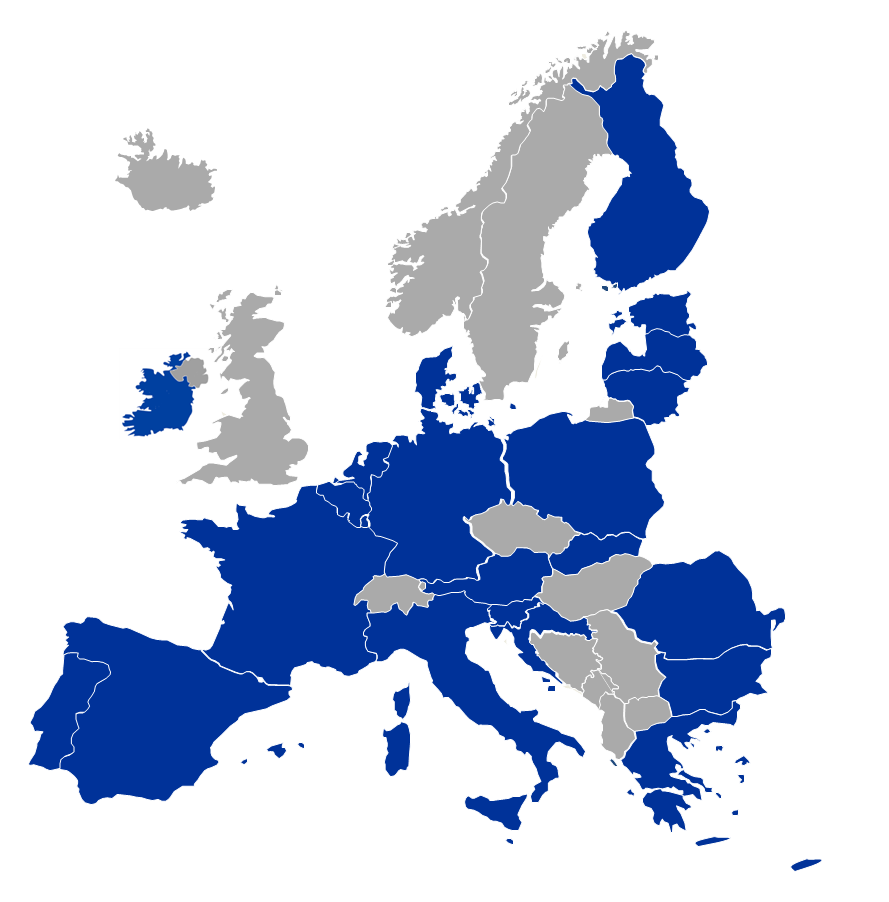 5 европейских областей. Карта Евросоюза. Страны ЕС на карте. Страны европейского Союза на карте.